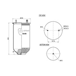  121332 / 32400 P Service Assembly Körük