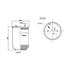  123622 / 330302-B P Service Assembly Körük