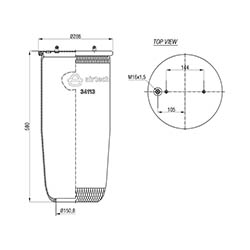  122812 / 34113 P Service Assembly Körük