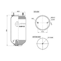  122792 / 34159-22 P  (095.0395)Service Assembly Körük