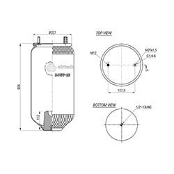  122772 / 34159-23 P  (095.0394)Service Assembly Körük