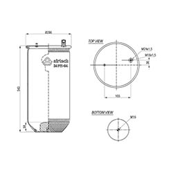  123742 / 34911-04 PService Assembly Körük