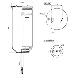  123062 / 34913 P (095.0365)Service Assembly Körük