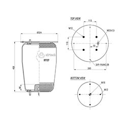  121542 / 3727 P Service Assembly Körük