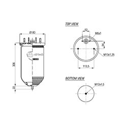  122862 / 38003 P Service Assembly Körük