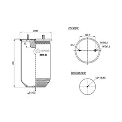  123462 / 3810-06 P(095.0400)Service Assembly Körük