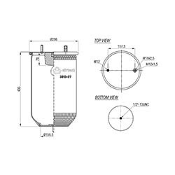  123472 / 3810-07 P(095.0399)Service Assembly Körük