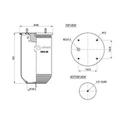  123342 / 3810-08 P (095.0322)Service Assembly Körük