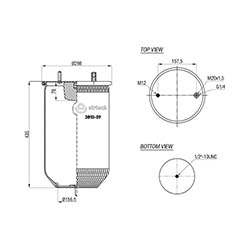  123592 / 3810-09 P(095.0401)Service Assembly Körük