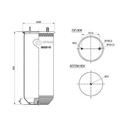  123542 / 38325-01 P(095.0371)Service Assembly Körük