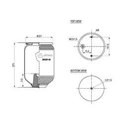  123552 / 39039-01 P(095.0391)Service Assembly Körük