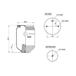  122342 / 39069  P Service Assembly Körük