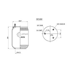  122422 / 39270 P Service Assembly Körük