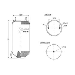  123482 / 39321-01 P(095.0396)Service Assembly Körük