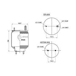  122482 / 39422 P Service Assembly Körük