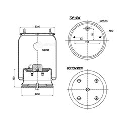  134612 / 34810-08 CComplete Körük