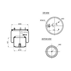  133972 / 3887-33 CComplete Körük