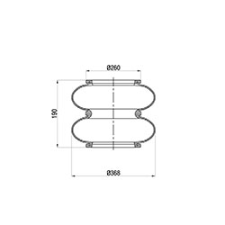  140659 / A2 370/R01Convoluted Körük